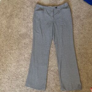 Calvin Klein Houndstooth Modern Fit Career‎ Dress Pants Black White Size 8